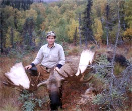 Locie with his Alaskan Moose